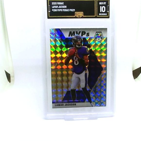 2020 Mosaic Lamar Jackson #296 GMA 10 - Picture 1 of 2